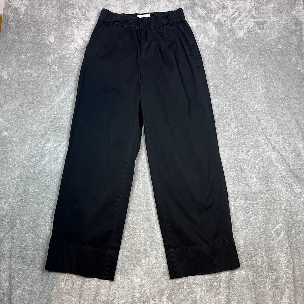 Everlane Organic Cotton Wide Leg Pants‎ Womens M Twill Stretch Career